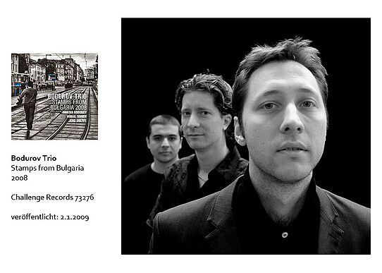 Bodurov Trio     Jazz     CD     Stamps from Bulgaria     Dimitar Bodurov    Mihail Ivanov    Jens Düppe    2009